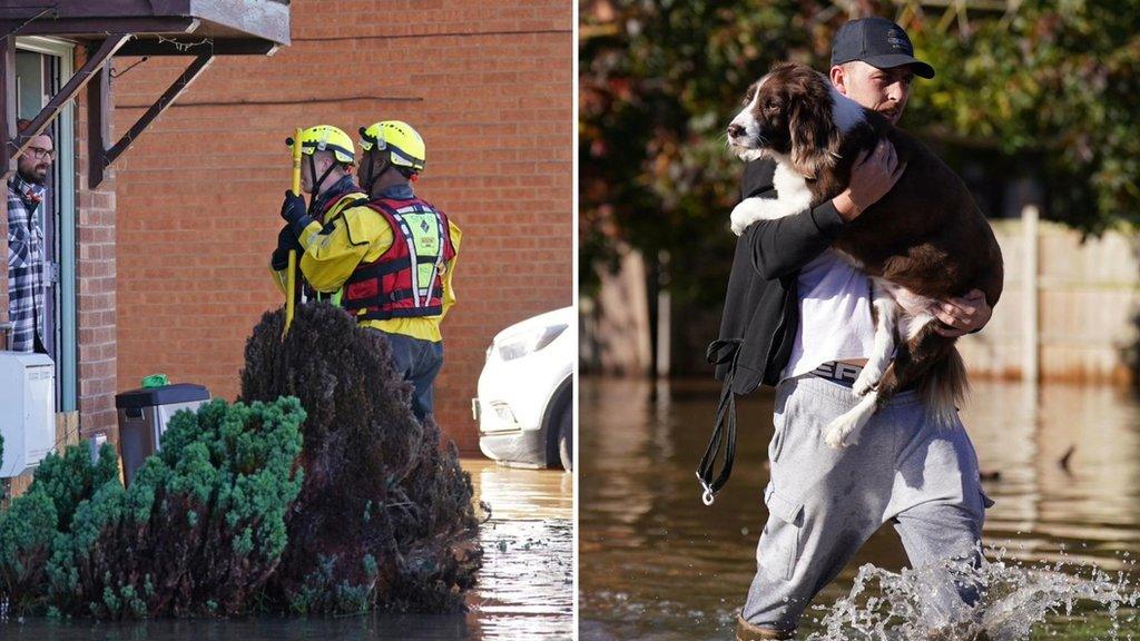 Residents in Retford begin evacuating