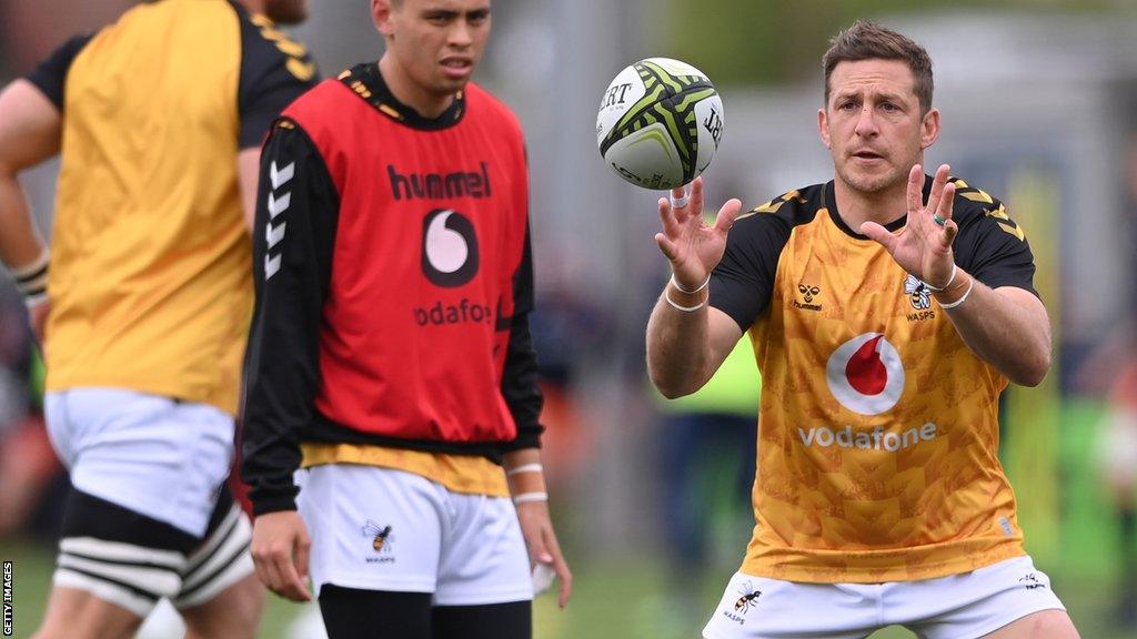 Jimmy Gopperth training with Wasps