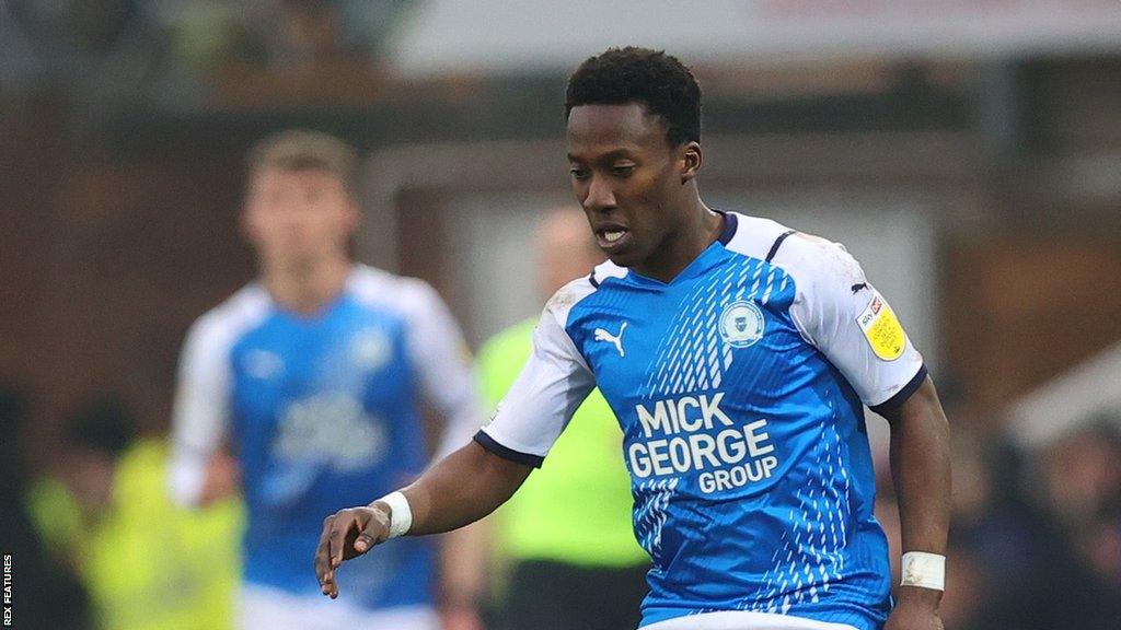 Siriki Dembele playing for Peterborough