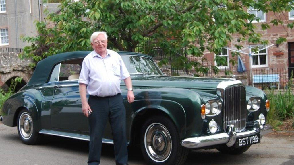 Charles Palmer beside Bentley S1 Continental