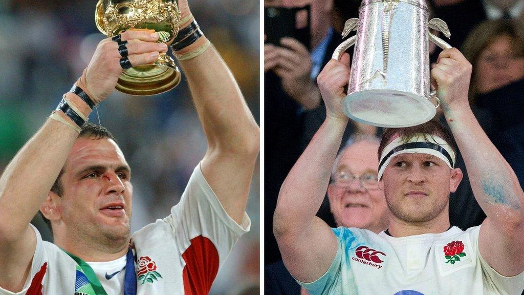 Martin Johnson and Dylan Hartley