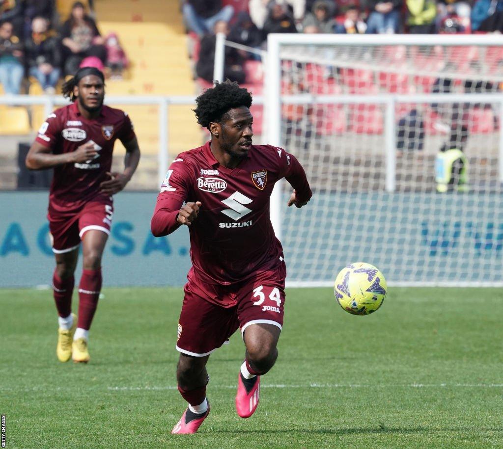 Ola Aina in action for Torino