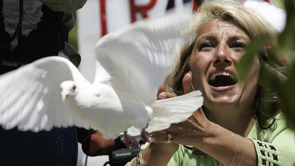 Fans released doves outside the courthouse where Michael Jackson was found innocent of abuse charges in 2005