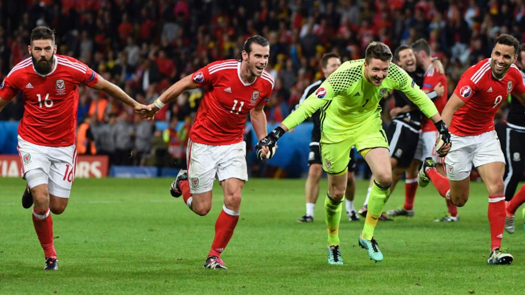 Wales celebrate