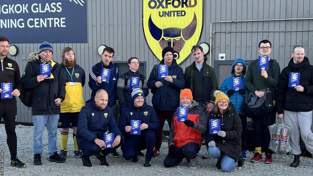 Oxford United in the Community's disability football team have played their first match