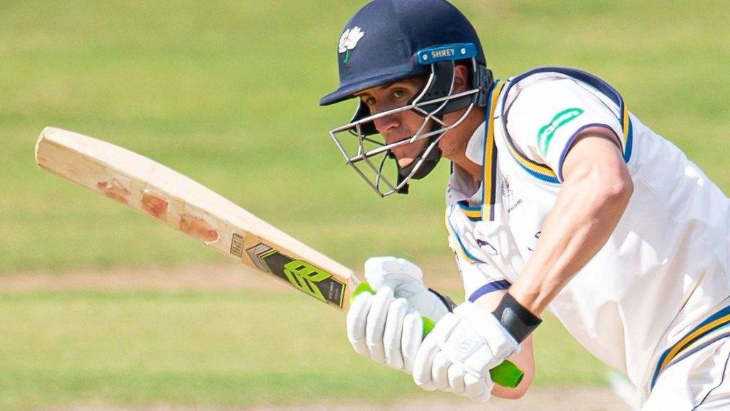 Tom Kohler-Cadmore batting for Yorkshire