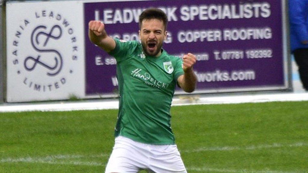 Guernsey FC celebrate