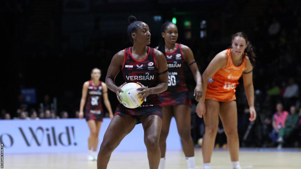 Sasha Corbin playing for Saracens Mavericks