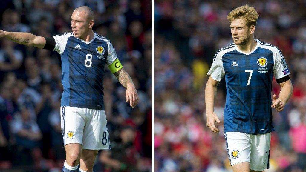 Scott Brown (left) and Stuart Armstrong