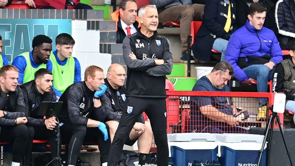 Keith Millen on the touchline