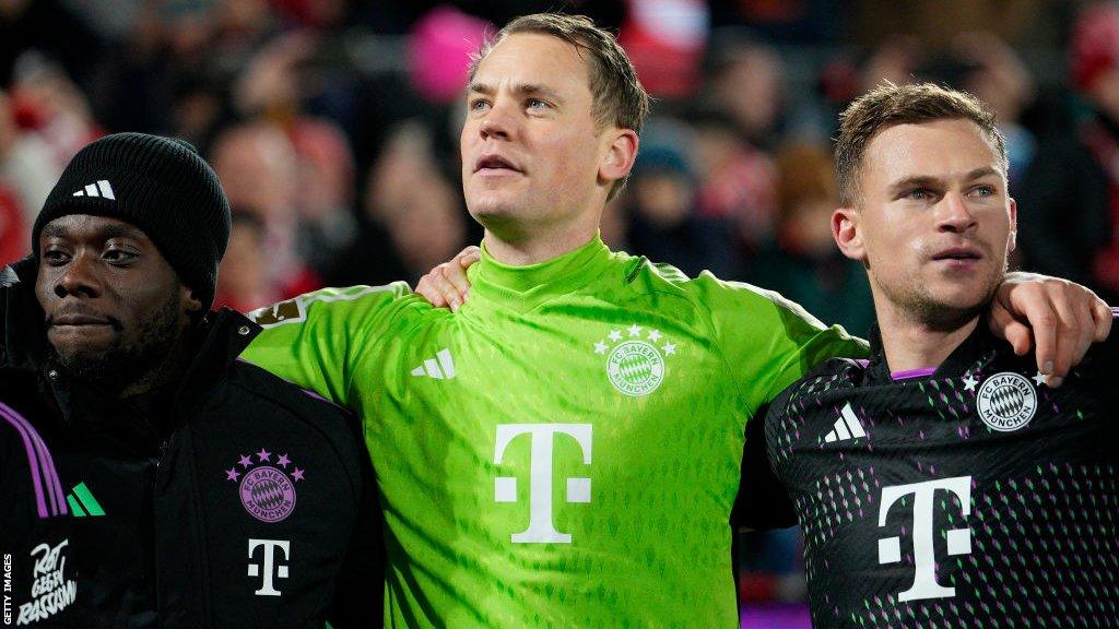 Alphonso Davies, Manuel Neuer and Joshua Kimmich