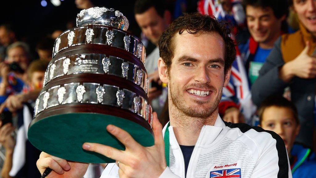 Andy Murray Davis Cup trophy