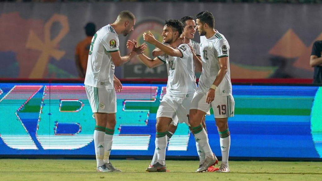 Algeria celebrate