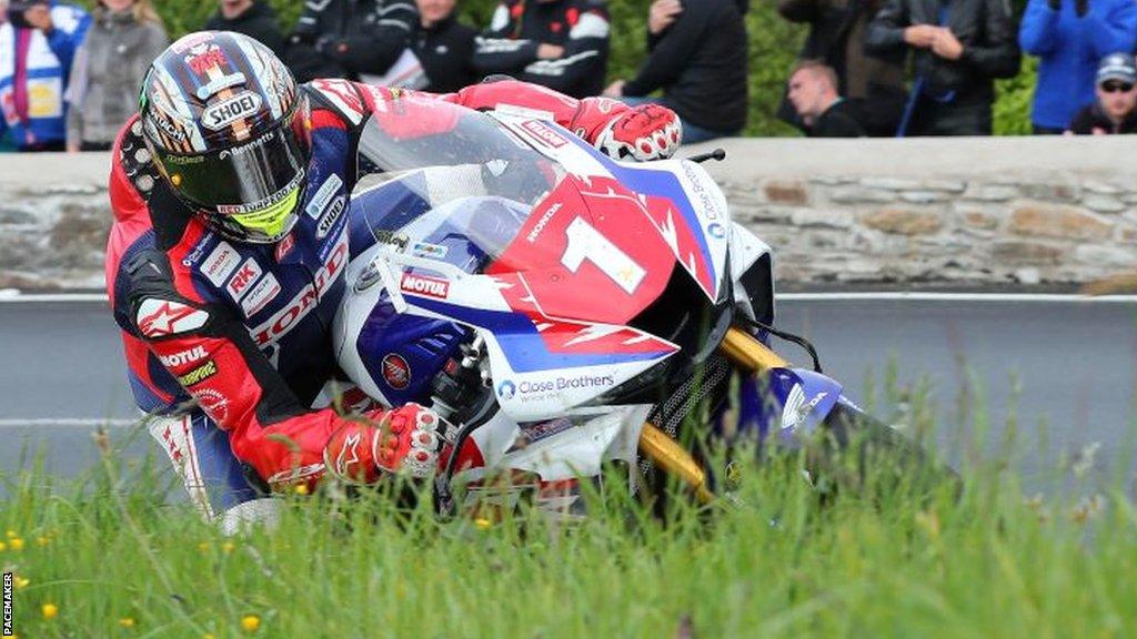 John McGuinness on his Honda Superstock