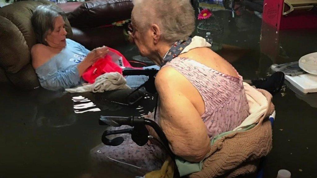 La Vita Bella care home hit by tropical storm Harvey in Texas