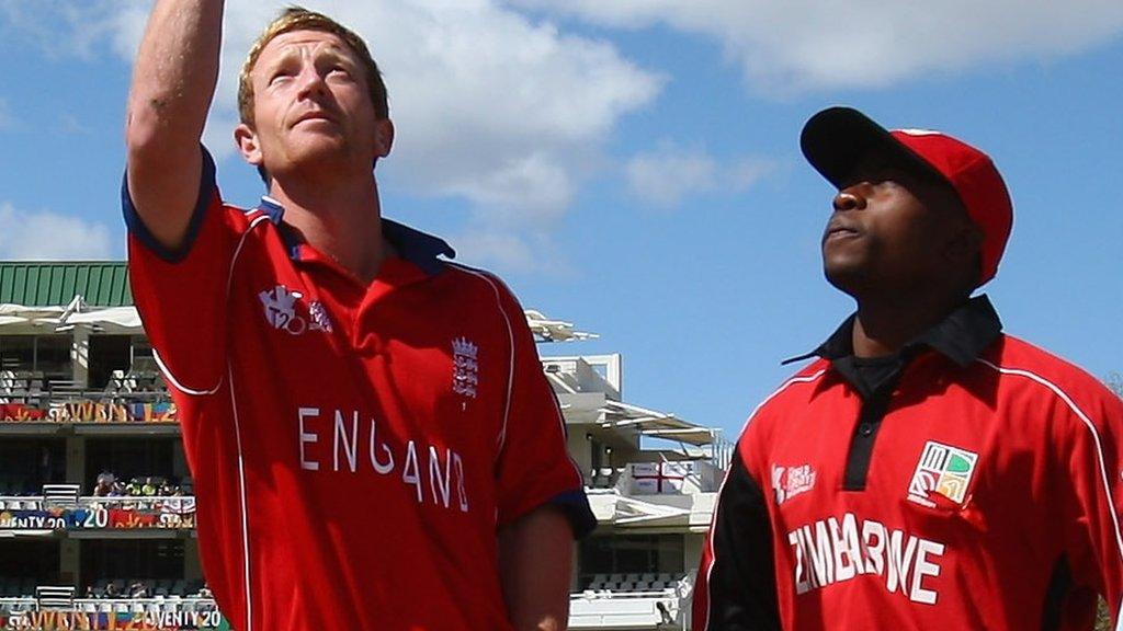 Paul Collingwood and Prosper Utseya