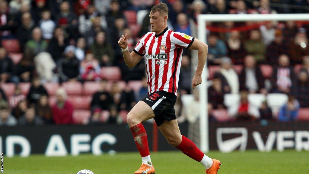 Sunderland defender Dan Ballard playing last season