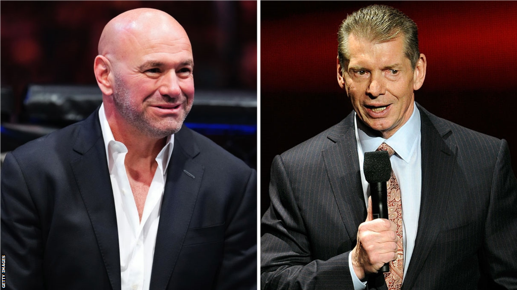 Dana White (left) and Vince McMahon (right)