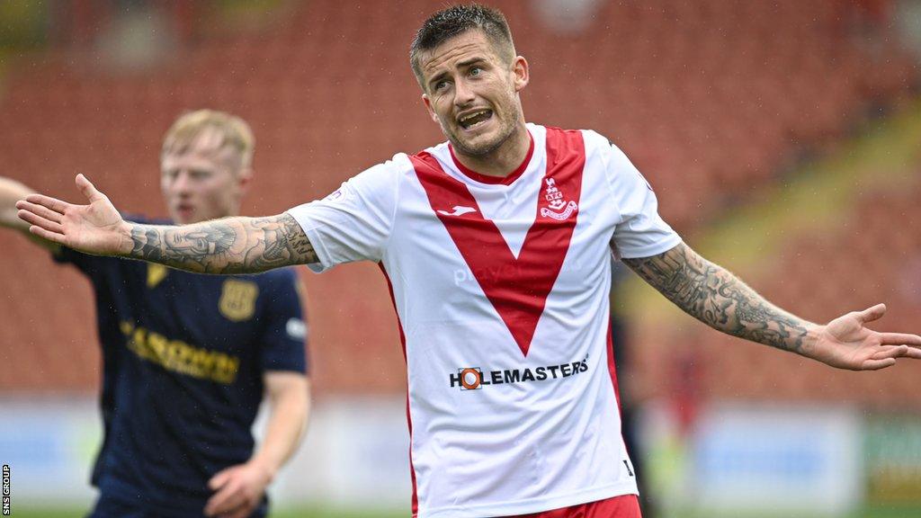 Airdrieonians player-manager Rhys McCabe