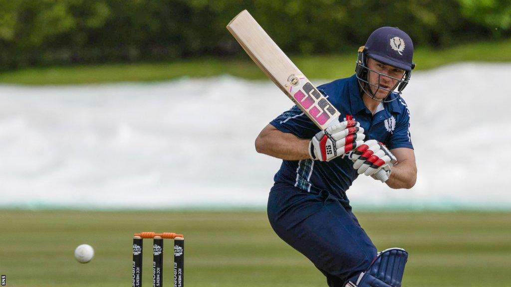 Richie Berrington batting for Scotland