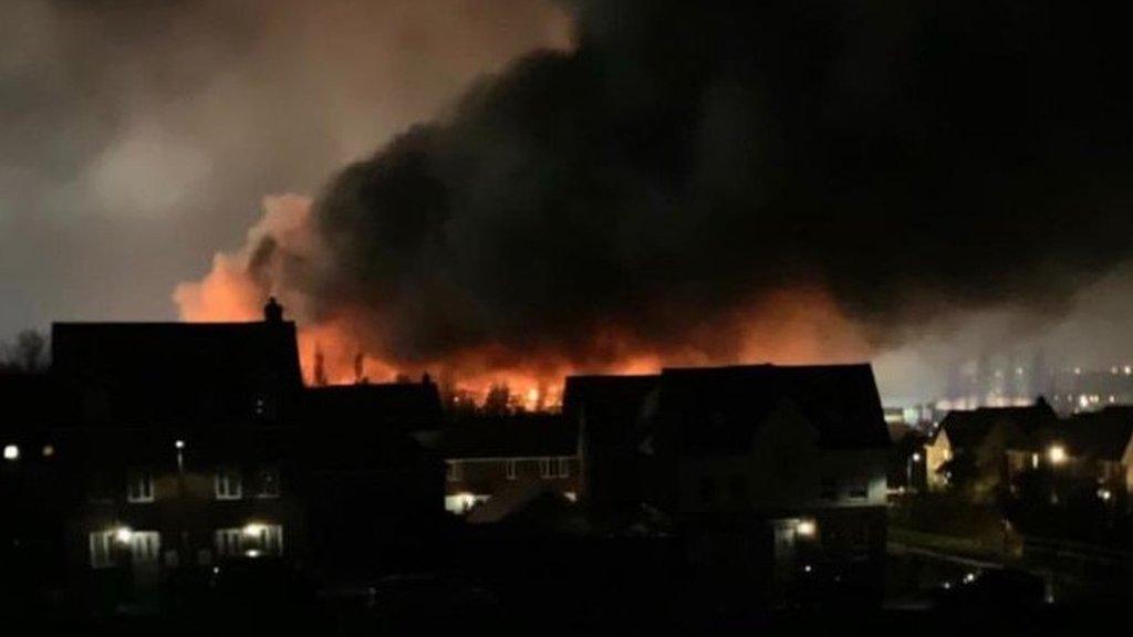 Ocado fire