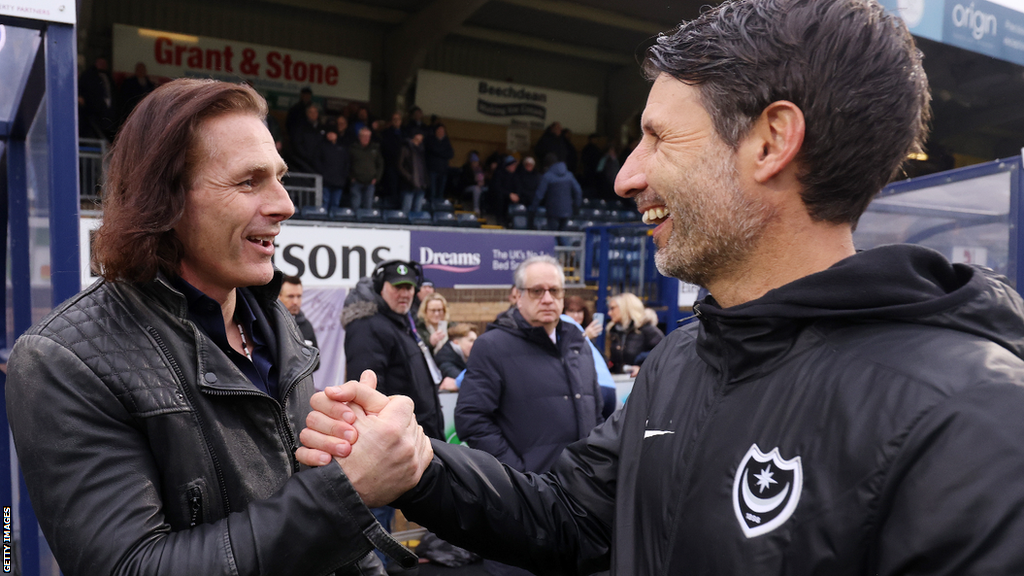 Wycombe boss Gareth Ainsworth and Pompey's Danny Cowley were kept extra busy with their media duties - before, during and after the match