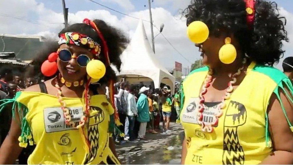 Female contestants at the 2018 Great Ethiopian Run