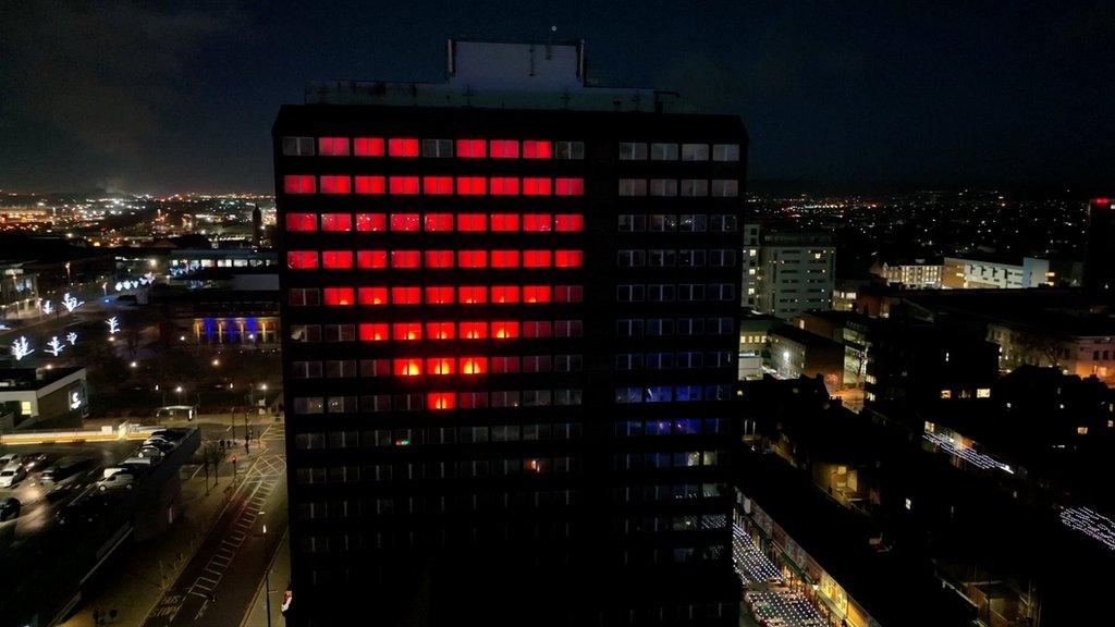 Art installation in Middlesbrough