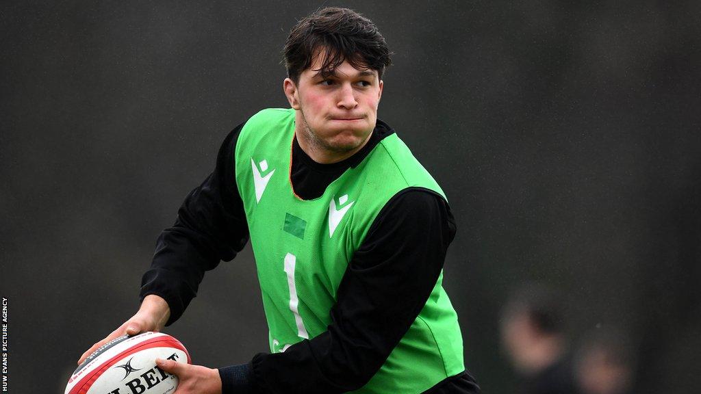 Teddy Williams in Wales training