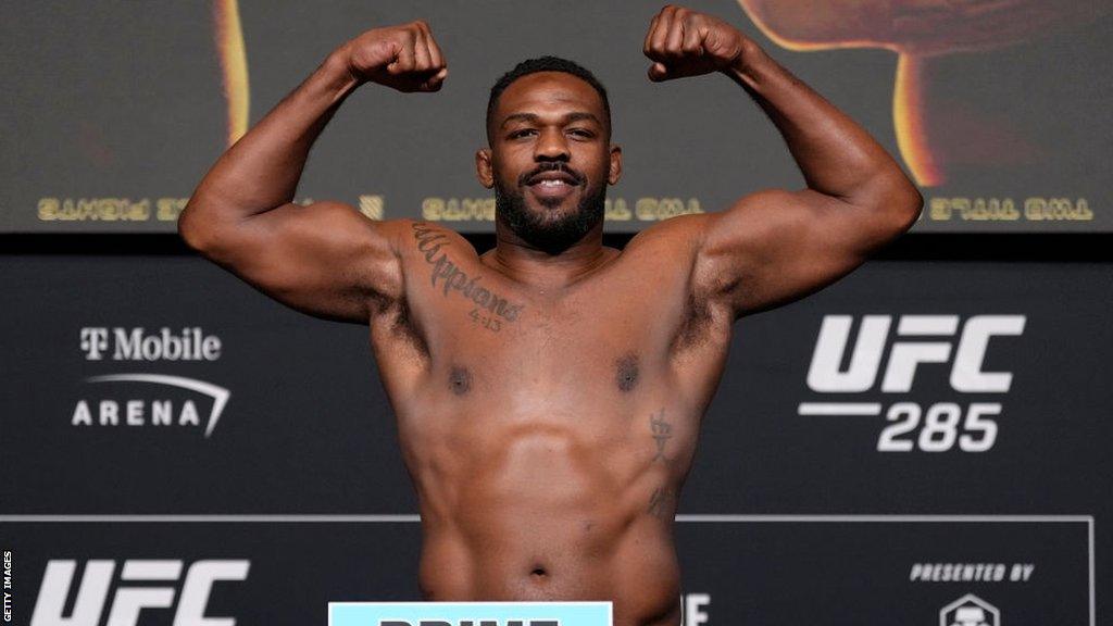 Jon Jones weighs in as a heavyweight