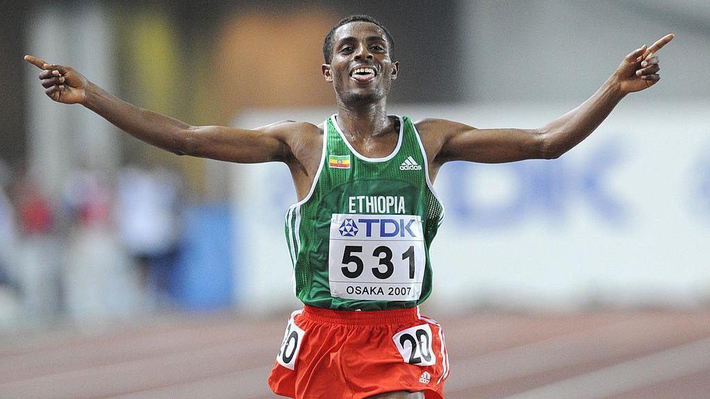 Kenyan Olympic runner Martin Mathathi