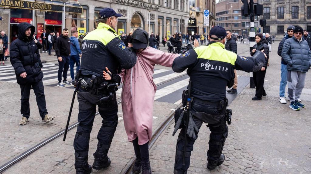 Man being arrested