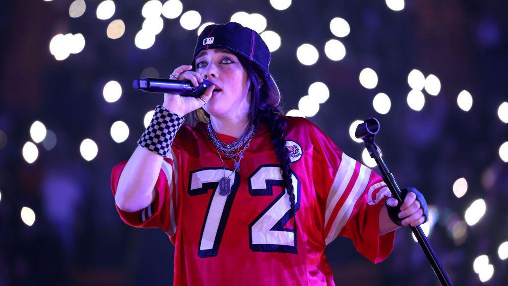 Billie Eilish singing.