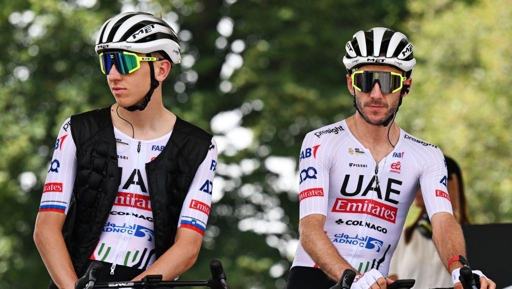 Tadej Pogacar and Adam Yates