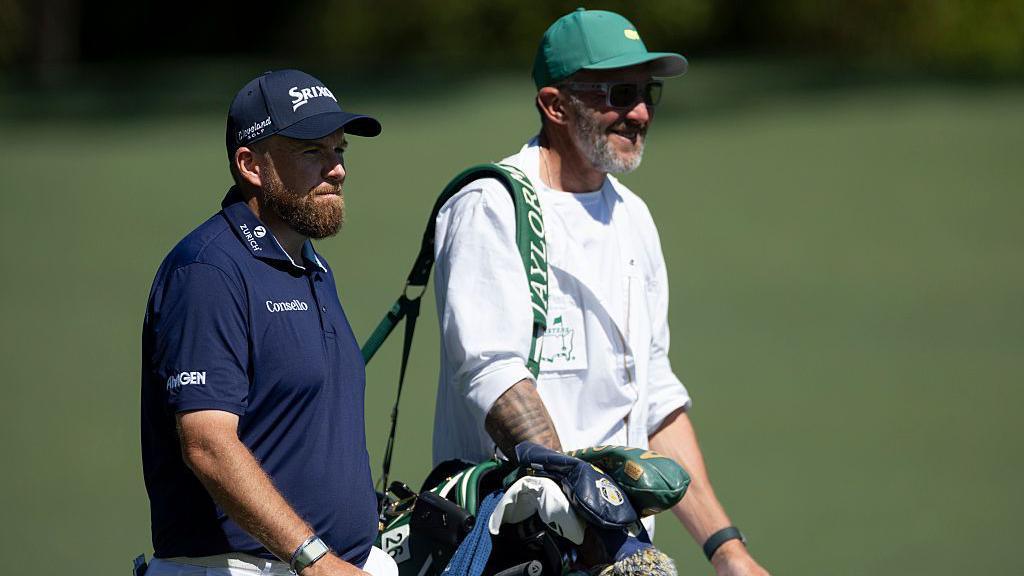 Shane Lowry and caddie Darren Reynolds