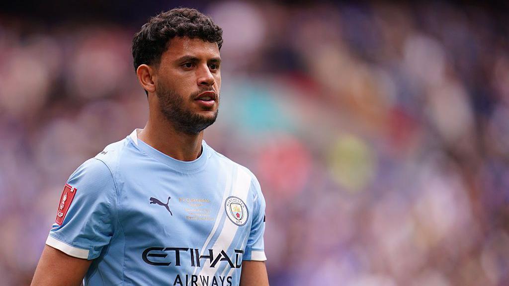 Matheus Nunes of Manchester City in action