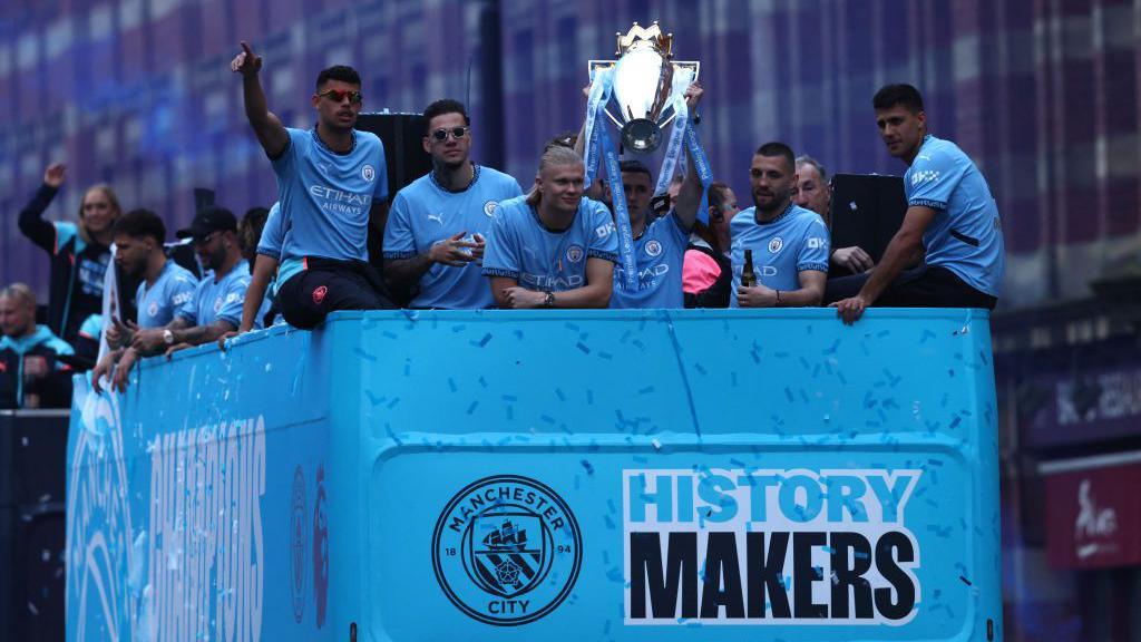 Manchester City celebrate title