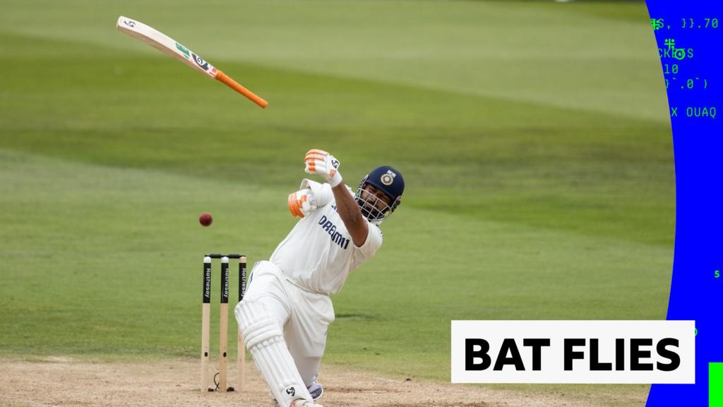 'He threw it for six!' - Pant sends his bat flying!