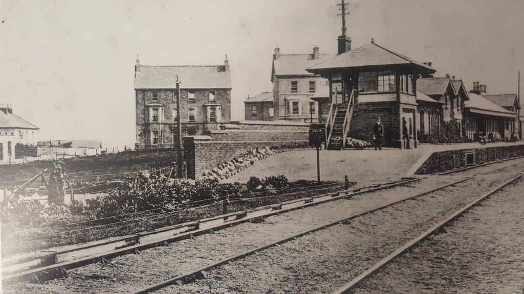 Castlerock Station where many would make their trip to Belfast