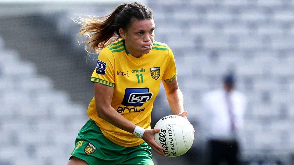 Niamh Hegarty in action for Donegal