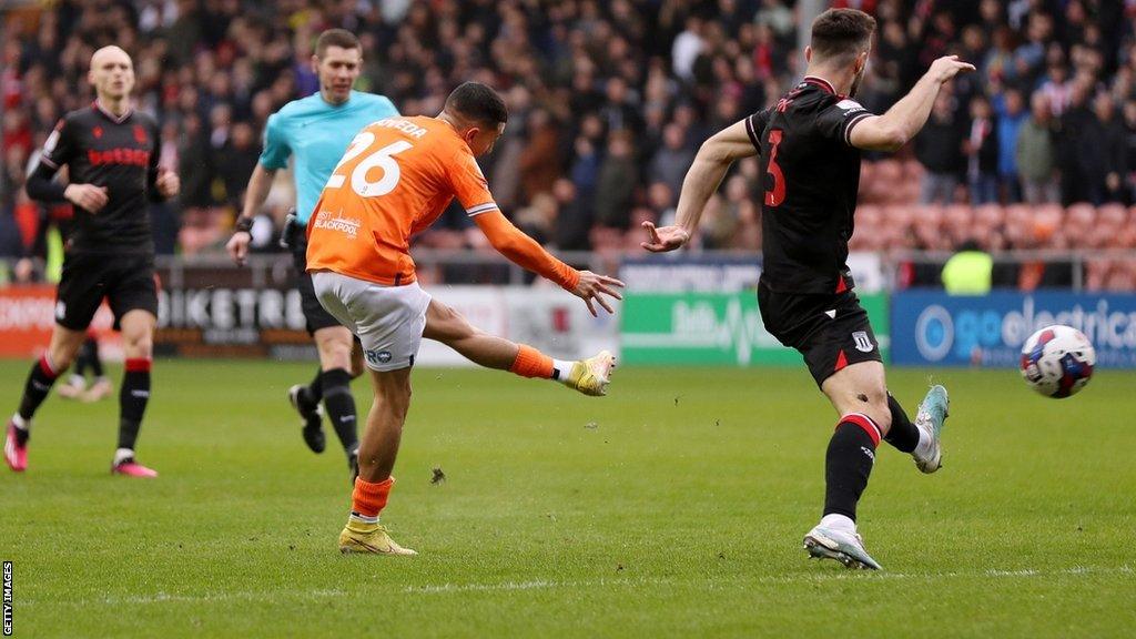 On-loan Ian Poveda's early strike for Blackpool was only the fourth goal of his young career - and his first in over 15 months