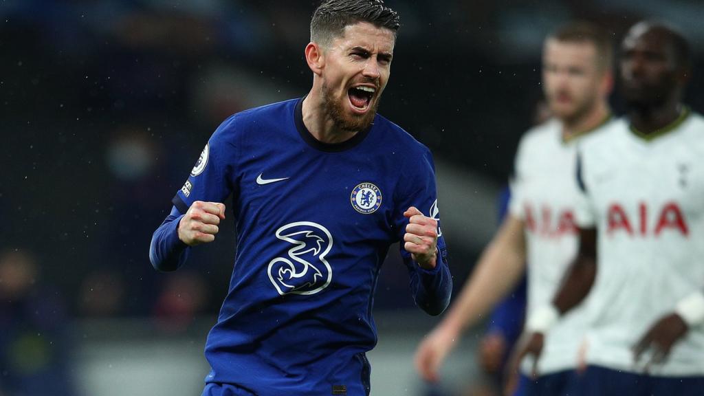 Jorginho celebrates