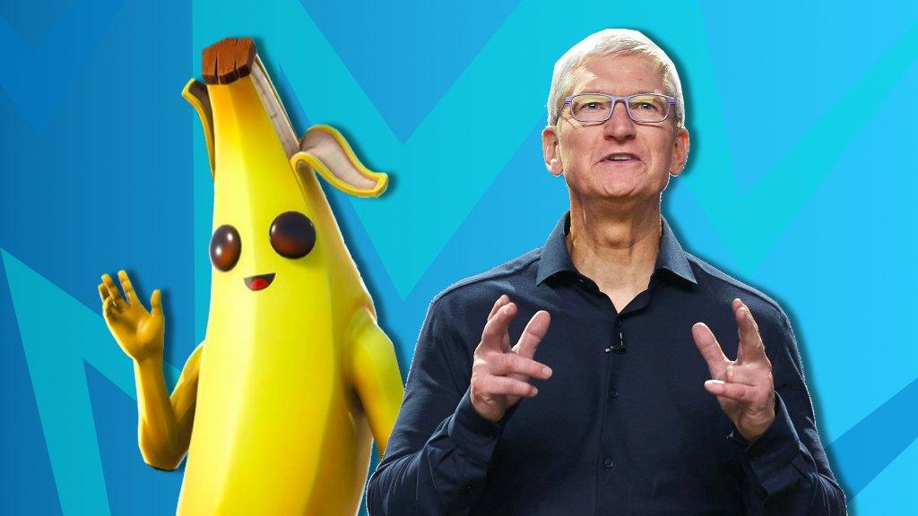 Fortnite's Peeley and Tim Cook