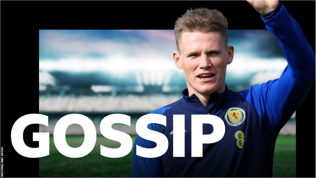 Scott McTominay and the BBC Sport Gossip logo