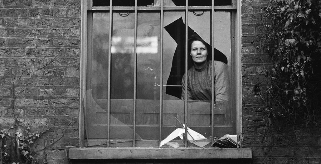 A woman at Holloway Prison following an explosion by suffragettes, 1913