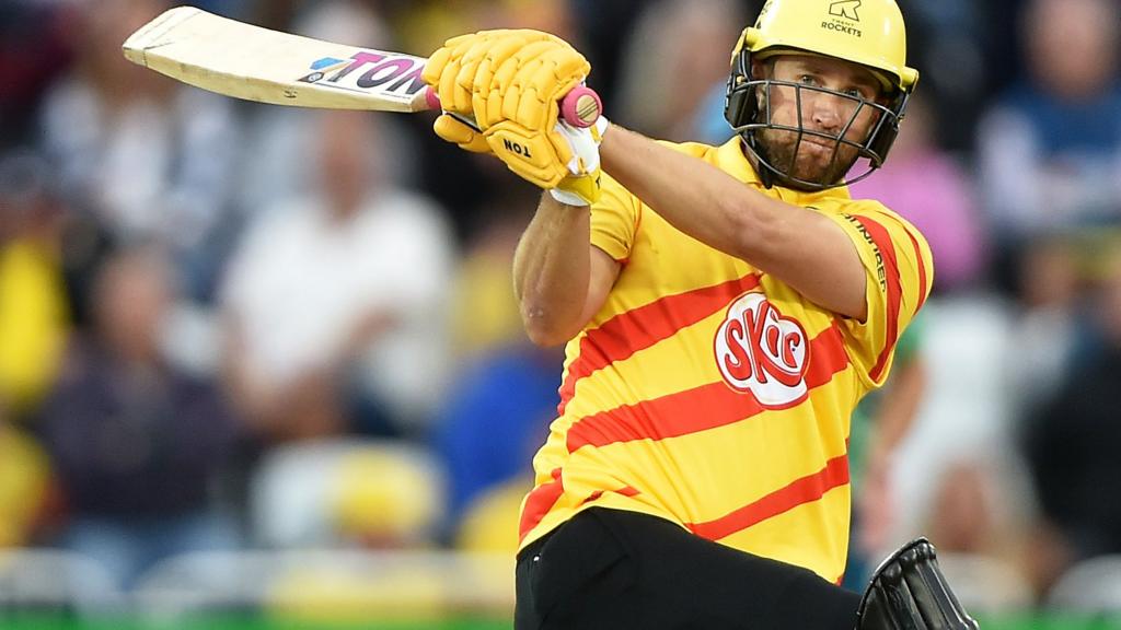 Trent Rockets batter Dawid Malan plays a shot