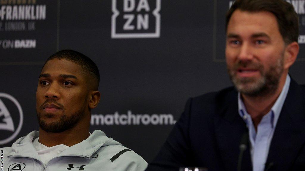 Anthony Joshua and Eddie Hearn