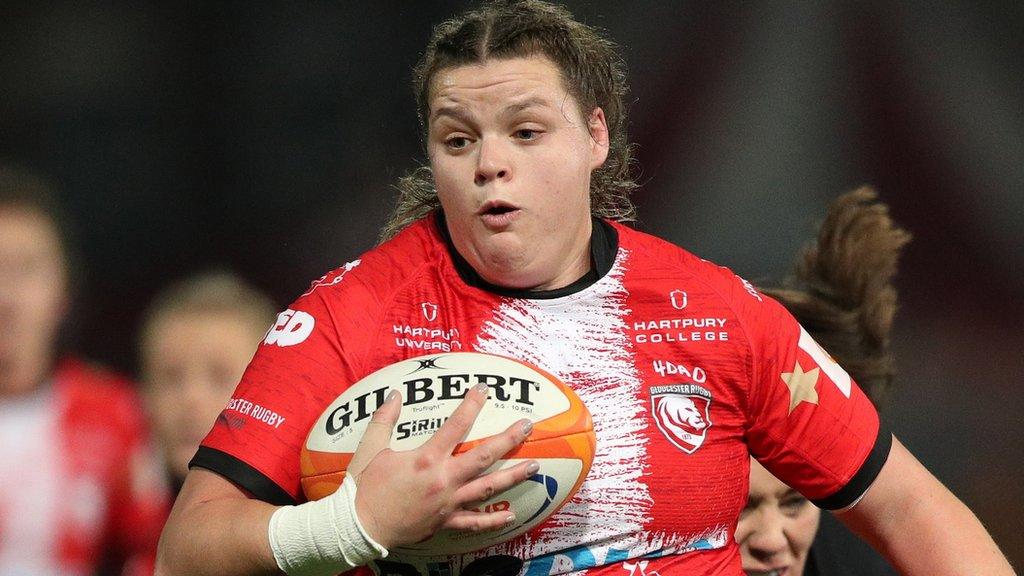 Sarah Beckett playing for Gloucester-Hartpury