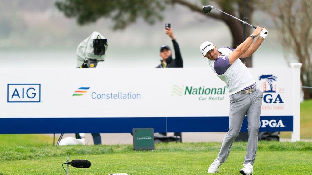 Dustin Johnson at the US PGA Championship