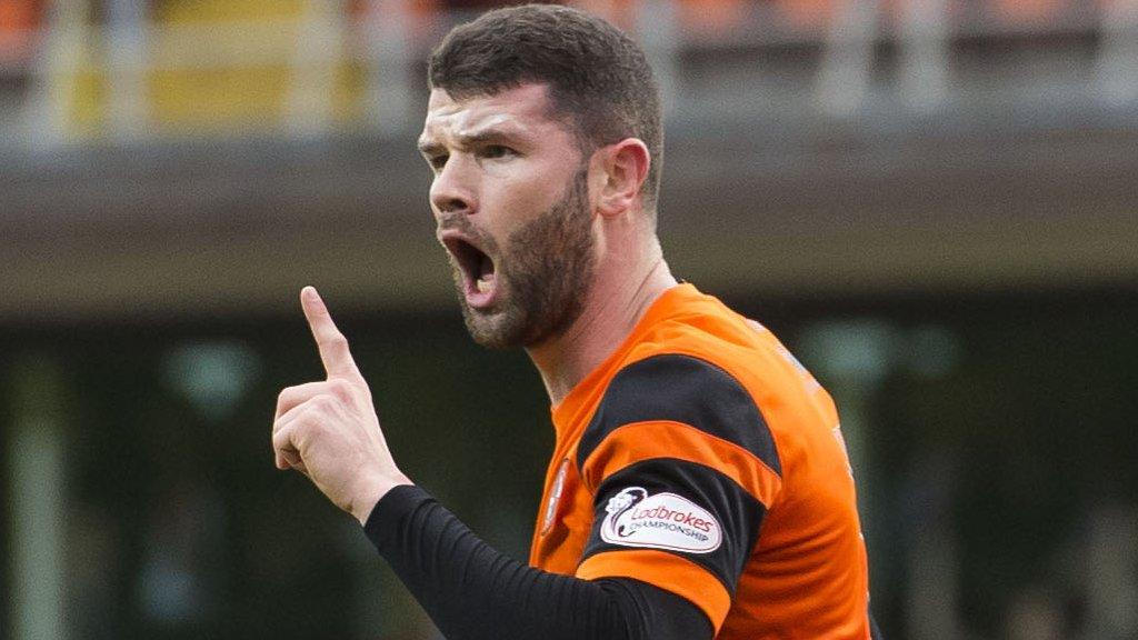 Mark Durnan celebrates for Dundee United